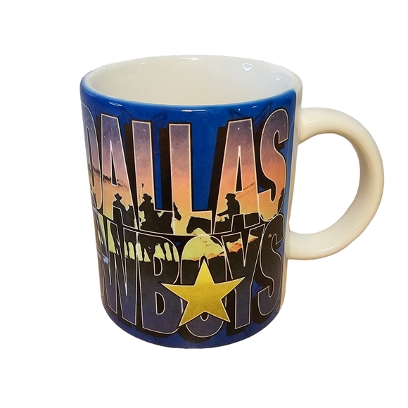 Vintage 1995 NFL Dallas Cowboys Ceramic Coffee Mug - Picture 1 of 10